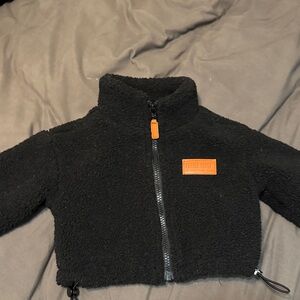 Little Bipsy Black Fleece Zip-Up Hoodie